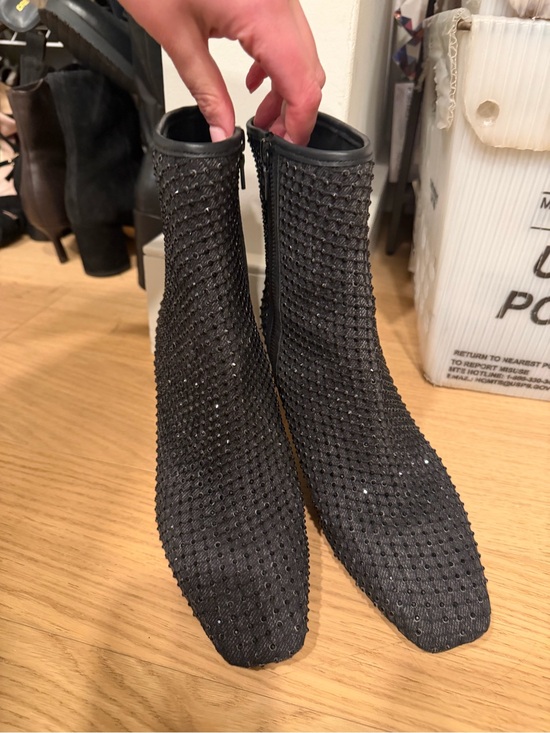 rag & bone Shoes - rag & bone Black Crystal-Studded Ankle Boots
